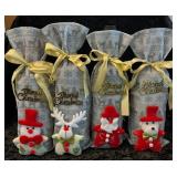 Christmas Wine Bottle Bags (8 PCs)
