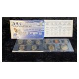 United States 2001 Uncirculated Coin Set