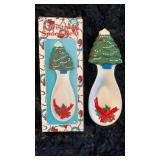 Ceramic Christmas Tree Spoon Rest