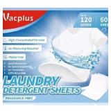 Fragrance Free Laundry Detergent Sheets 60 ct