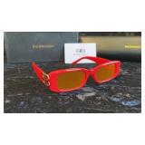 Designer Style Red Tinted Glasses