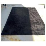 Black Shag Rug 8 x 11 ft