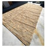 Beige Wool Rug 12 x 21 ft