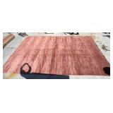 Handmade Off-Pink Marble Rug 21 x 12 ft
