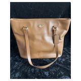 Coach City Zip Tote Saddle Brown Leather Purse