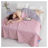 Summer Cooling Quilt Pink Full/Queen Size