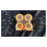 Skateboard Wheels, Set of 4, Orange and Yellow