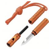 4 in 1 Fire Starter Survival Tool (Orange)