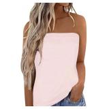 Womenï¿½s Pink Tube Top Summer Top Size Small
