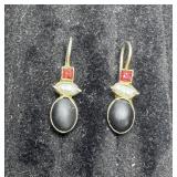 Vintage Gold Plated Sterling Silver Earrings