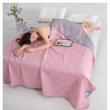 Summer Cooling Quilt Pink Full/Queen Size