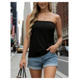 Womenï¿½s Black Tube Top Size Large