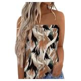 Women's Yellow Brush Tube Tops Size Medium