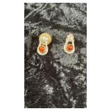 Vintage Amber Colored Earrings