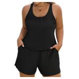 Womenï¿½s Plus Size Swim Romper Size 20