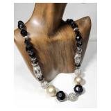 Chicos around Faceted Beaded Chunky Necklace