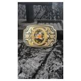 Vintage Belt Buckle Buck Deer