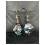 Vintage Murano Glass Dangling Earrings