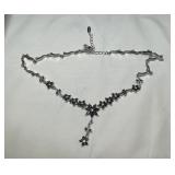 Elegant Vintage Black Floral Choker Necklace