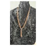 Vintage Necklace, Cedar Berry Ghost Beads
