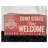 Ohio State Buckeyes Fans Welcome Sign