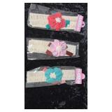 Girls Crochet Stretch Headband With Bow And Flower