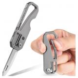 Small Titanium Folding Knife, Keychain