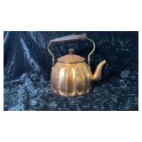 Antique Primitive German Copper Teapot Kettle