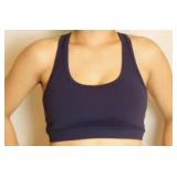 Navy Blue Strappy Sports Bra Medium