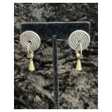 Vintage Silver Toned Dangle Earrings