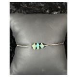Vintage Dainty Turquoise-Blue Stone Bracelet