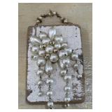 Jeweled Wood Block Wall Decor