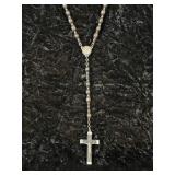 Vintage Wood Beaded Rosary