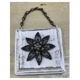 Jeweled Wood Block Wall Decor