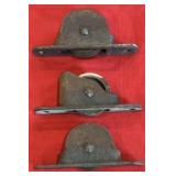 Antique Sash Pulleys 3pcs