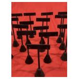 Black Faux Velvet Earring T Display