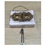 Jeweled Wood Block Wall Decor