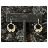 Vintage Twisted Silver Toned Filigree Earrings