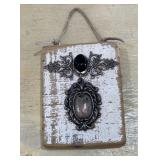 Jeweled Wood Block Wall Decor