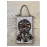 Jeweled Wood Block Wall Decor