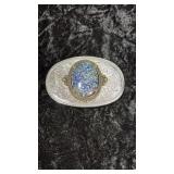 Western Style Silver Toned Belt Buckle