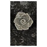 Vintage Black Rose Ring