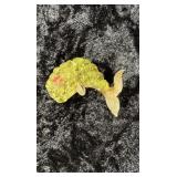 Vintage Fish Shaped Figural Costume Brooch