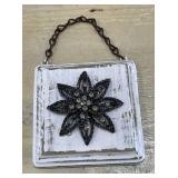 Jeweled Wood Block Wall Decor