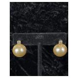 Vintage Faux Pearl Earrings