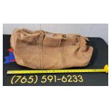 Mulholland Bros Tan Leather Duffle Bag