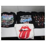 4 Band Graphic T-Shirts (Size 2XL)