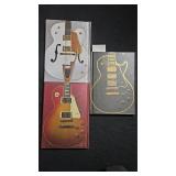 Lot of 3 Guitar Hardcover Notebooks  Journals