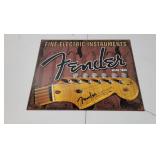 Fender Electric Guitars Metal Sign