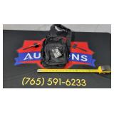 : Black Nylon Sling Bag #6007